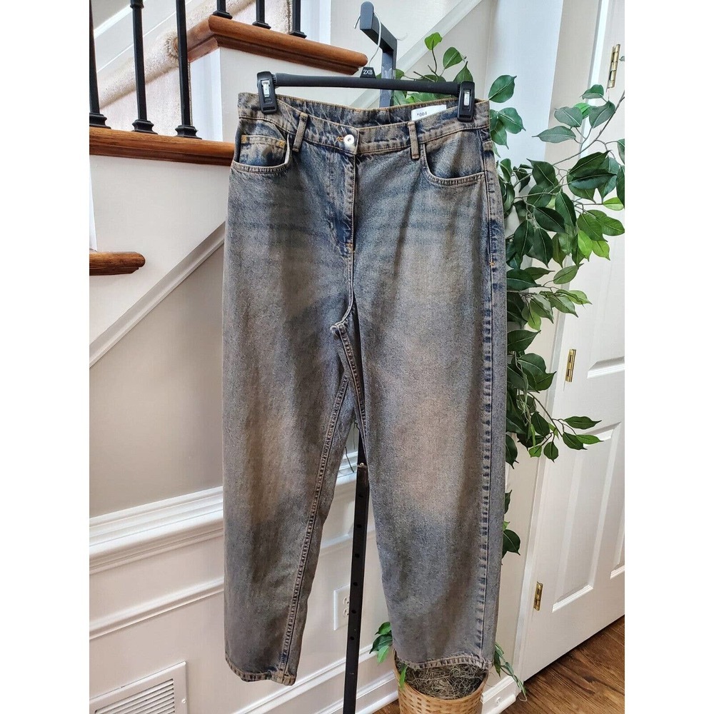 Collusion Men's Blue Denim Cotton Dad #004 Straight Fit Jeans Pant Size 32/30